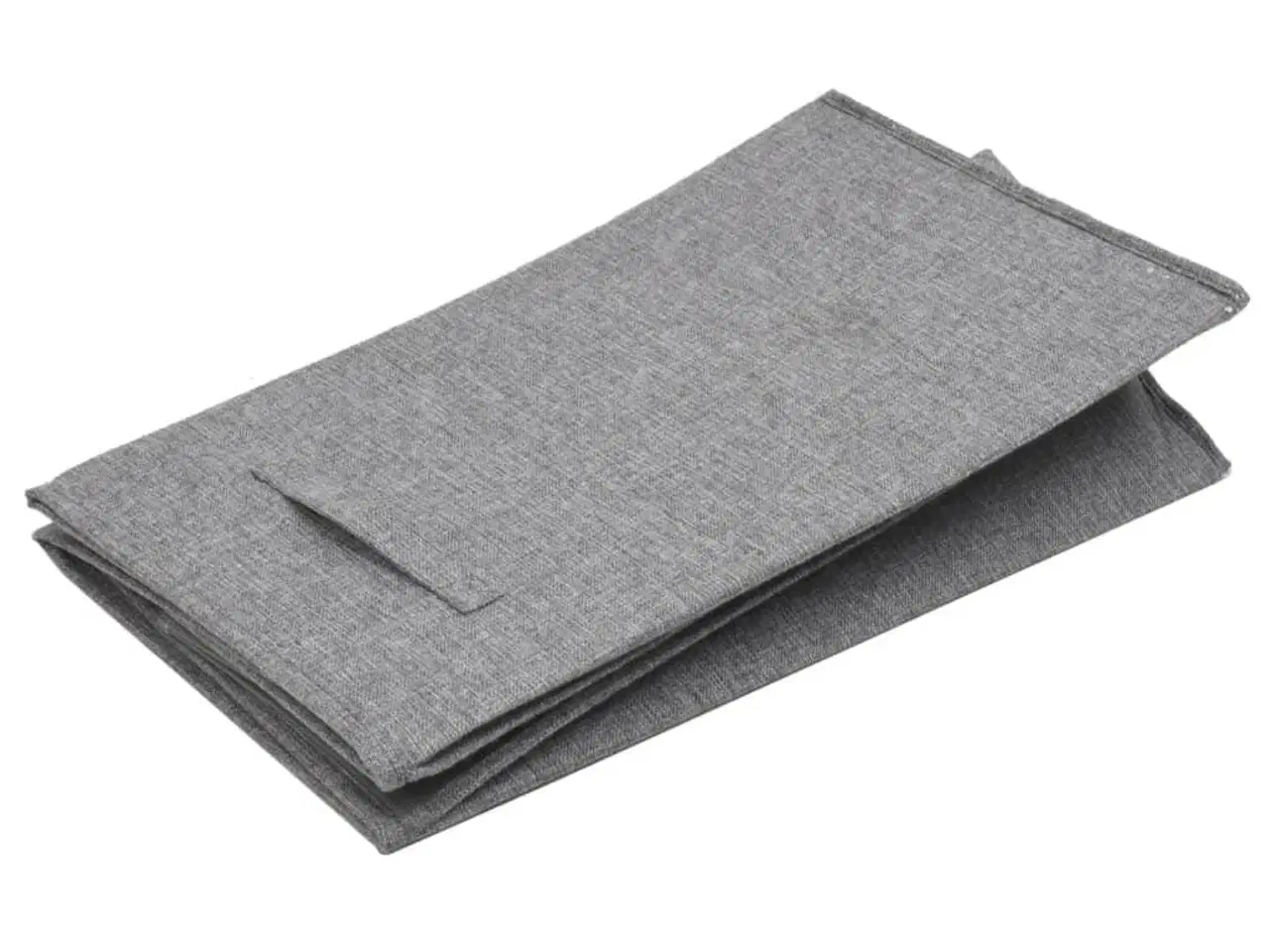 Billede 7 - Foldbar vasketøjskurv 64,5x34,5x59 cm kunstigt linned grå