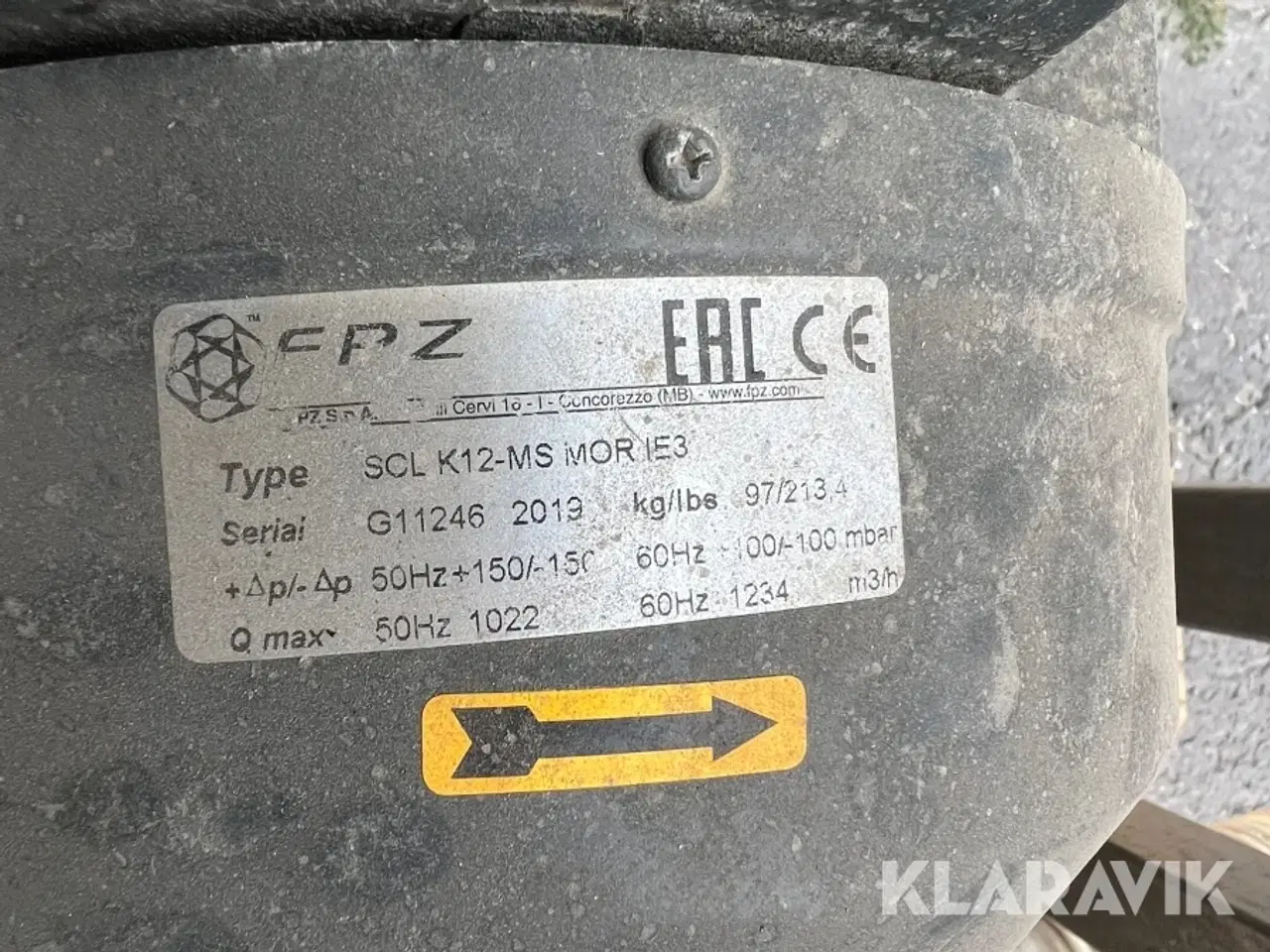 Billede 5 - Luftpumpe FPZ SCL K12-MS MOR IE3