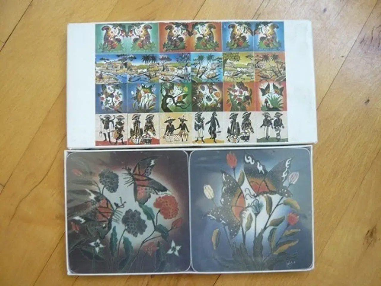 Billede 1 - 6 melamine coasters - Batik design Nr. KD03 (Æ15)