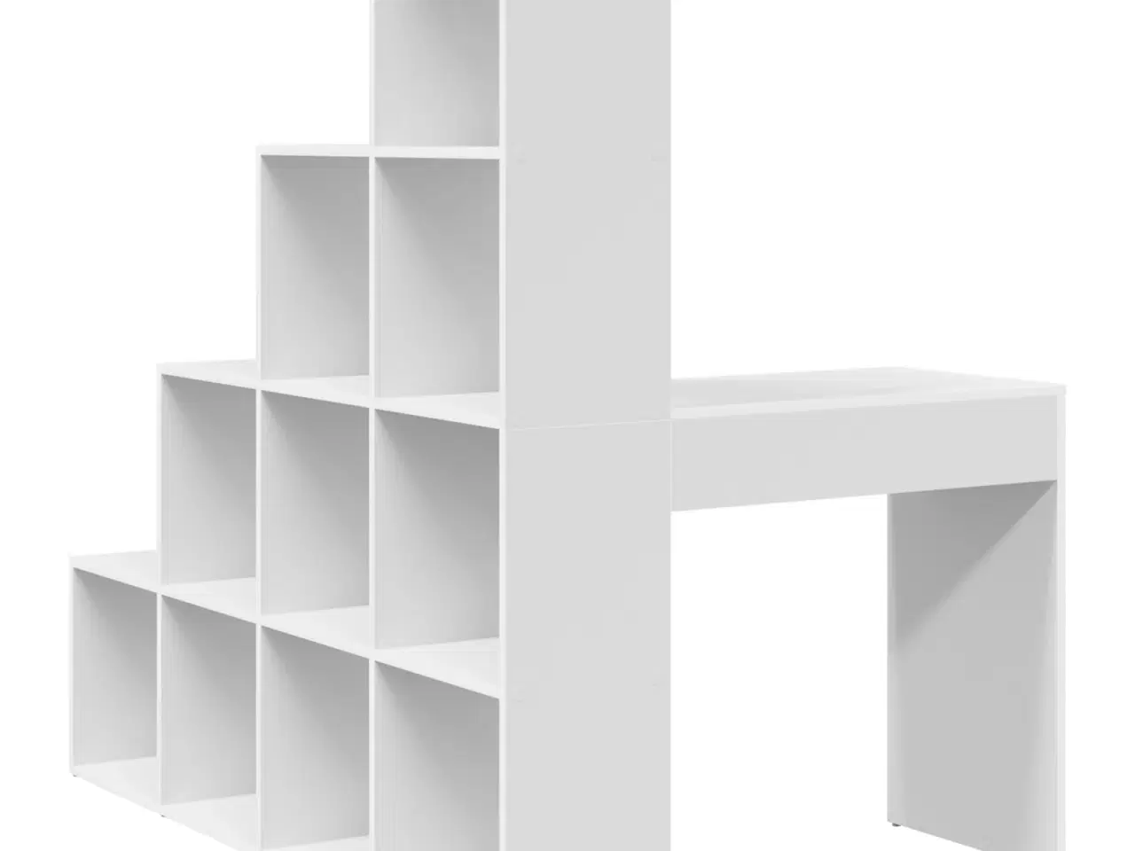 Billede 6 - Hjørneskrivebord Hvid 101,5 x 149,5 x 149,5 cm Konstrueret træ