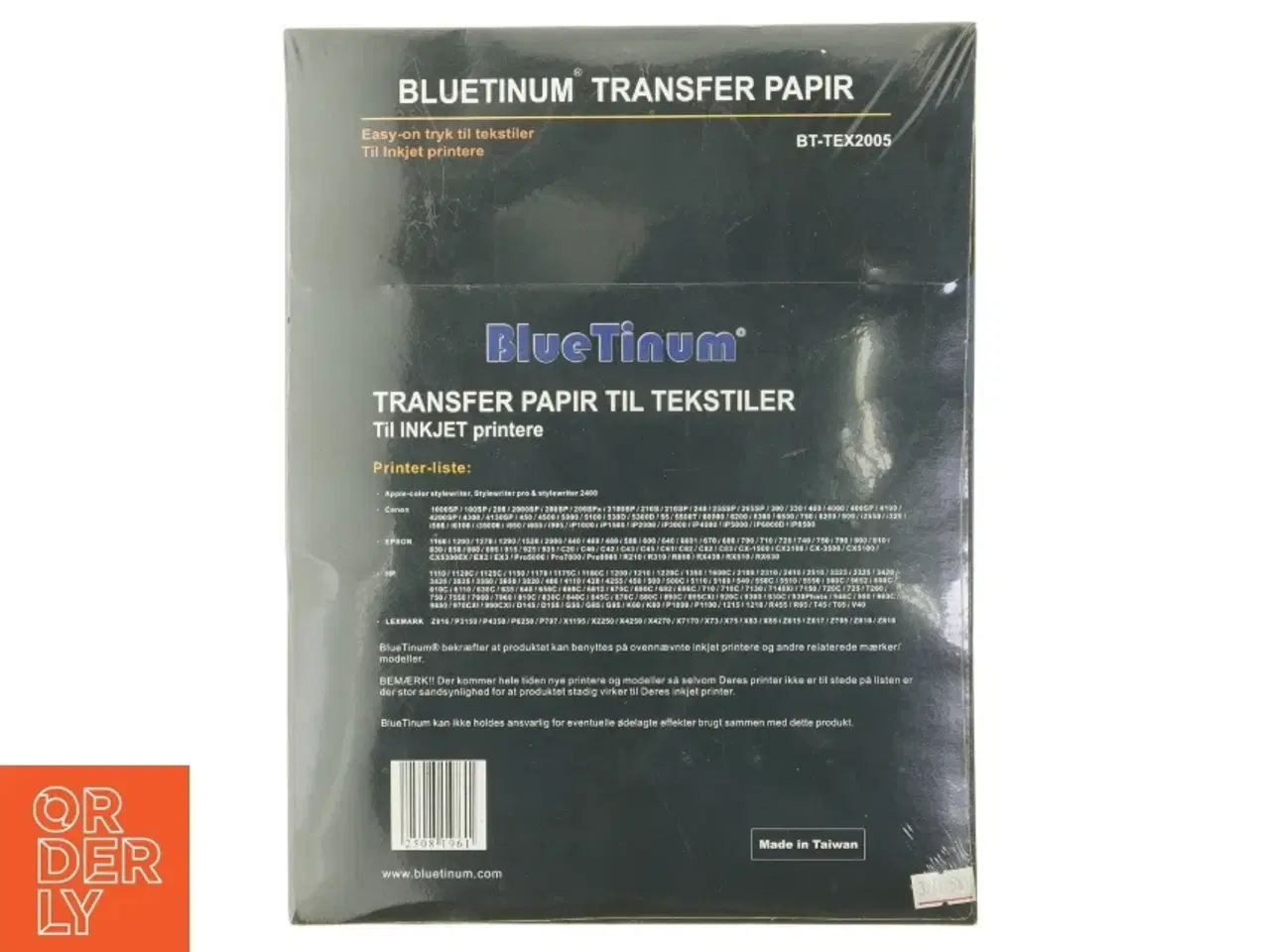 Billede 2 - Transferpapir til tekstiler fra BlueTinum