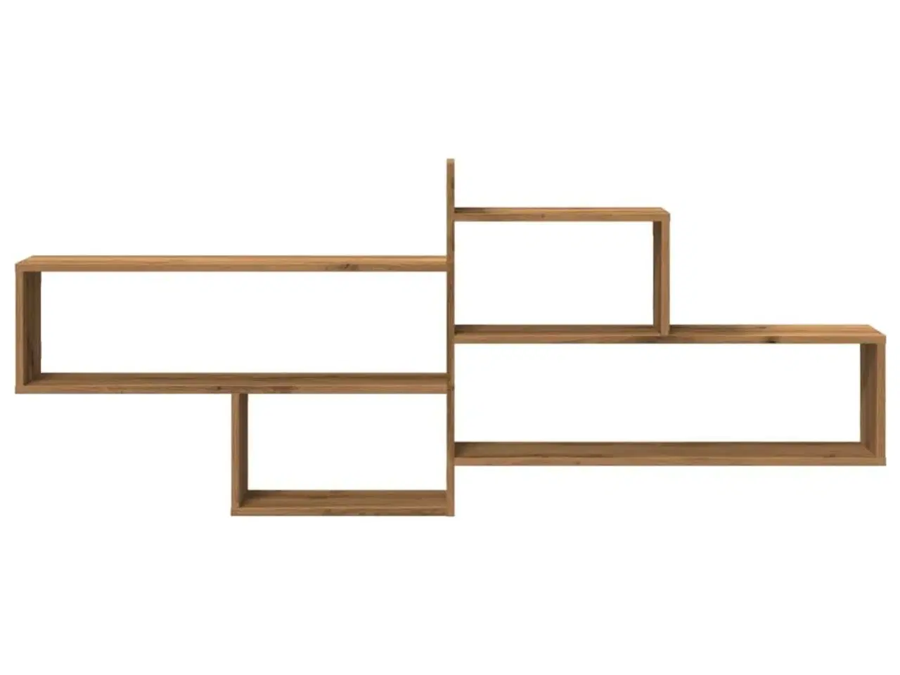 Billede 4 - Væghylde 167,5x18x68 cm konstrueret træ egetræsfarve