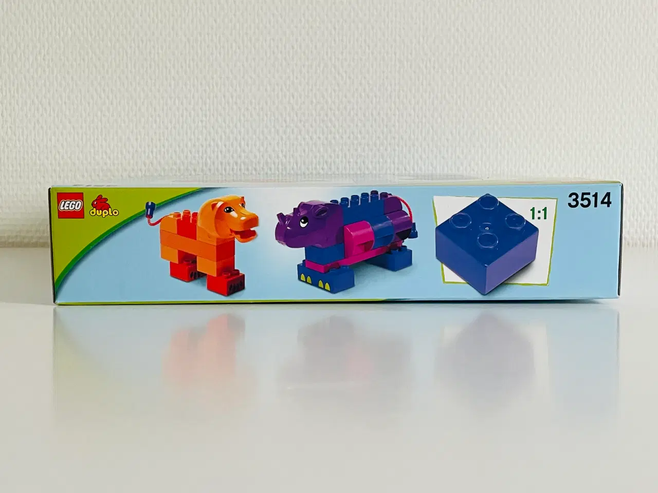Billede 3 - LEGO DUPLO 3514 – Byggesæt med løve og næsehorn 