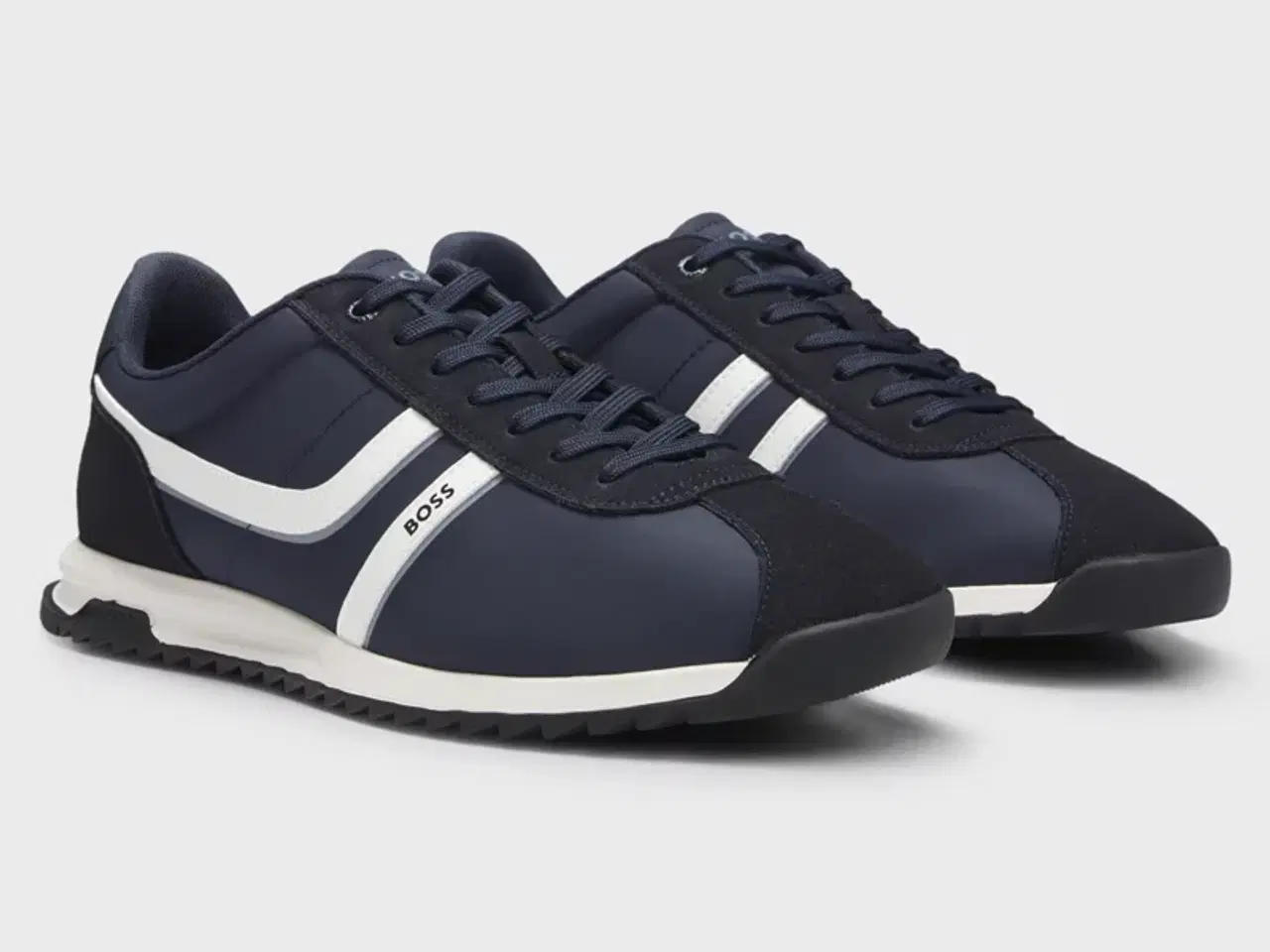 Billede 1 - Boss Logosneakers med detaljer i imiteret ruskind