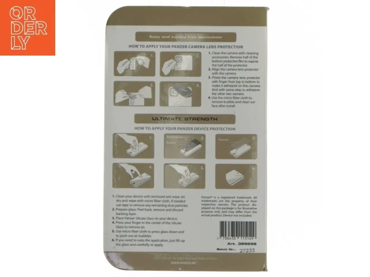 Billede 2 - Panzer skærmbeskyttelse til iPhone 12 mini fra Panzer (str. Iphone 12 mini)