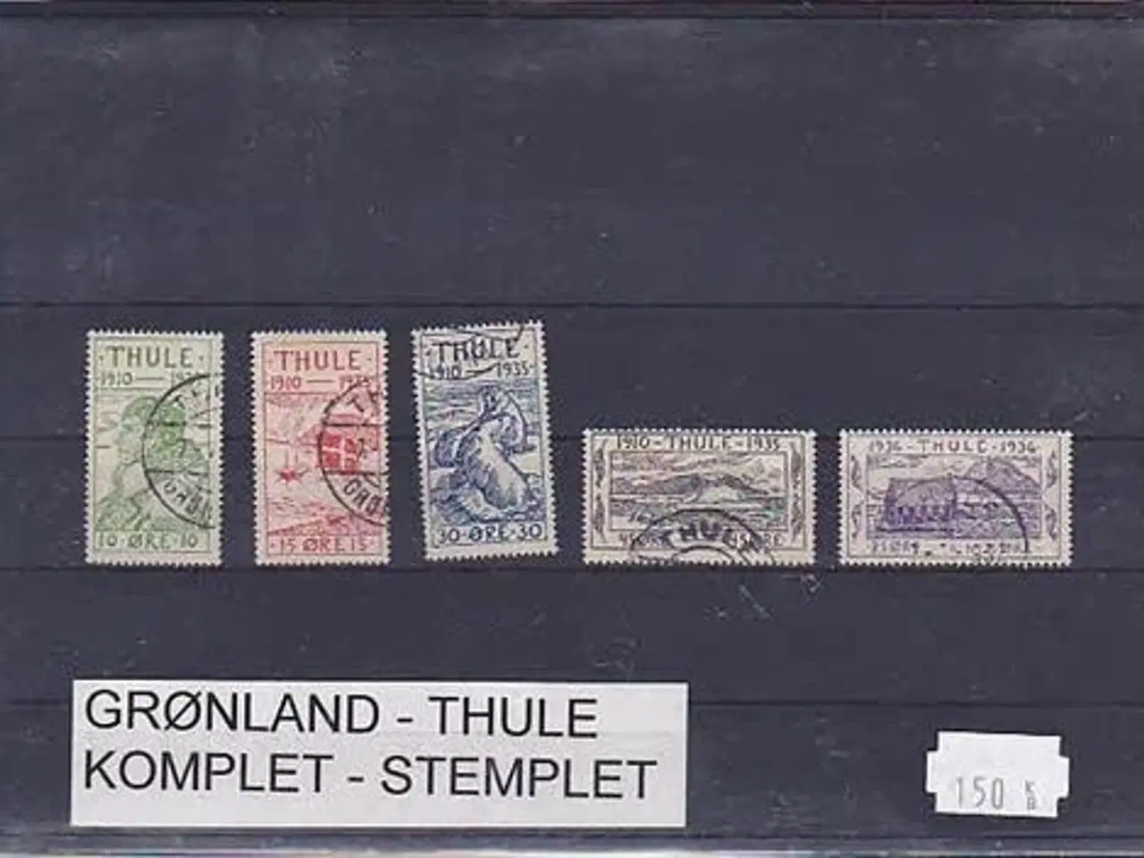 Billede 1 - Grønland Thule Komplet Stemplet.