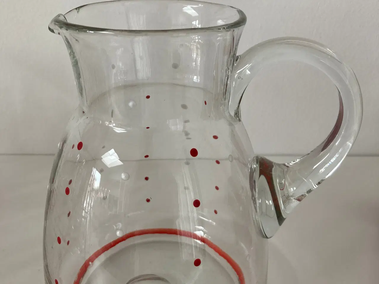 Billede 2 - Retro glaskande med 6 glas i holder