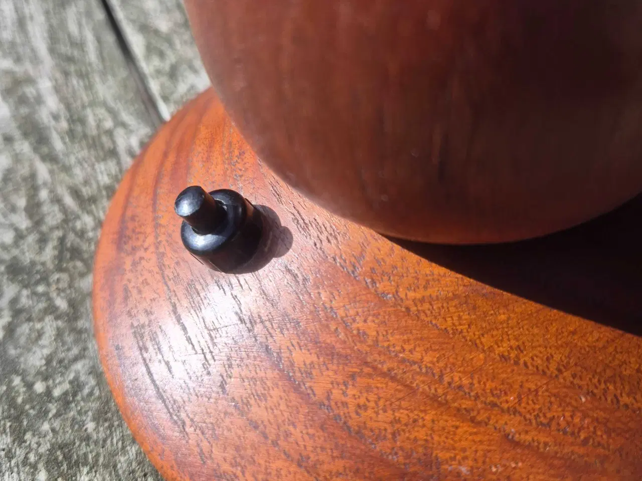 Billede 7 - Elegant bordlampe i teaktræ
