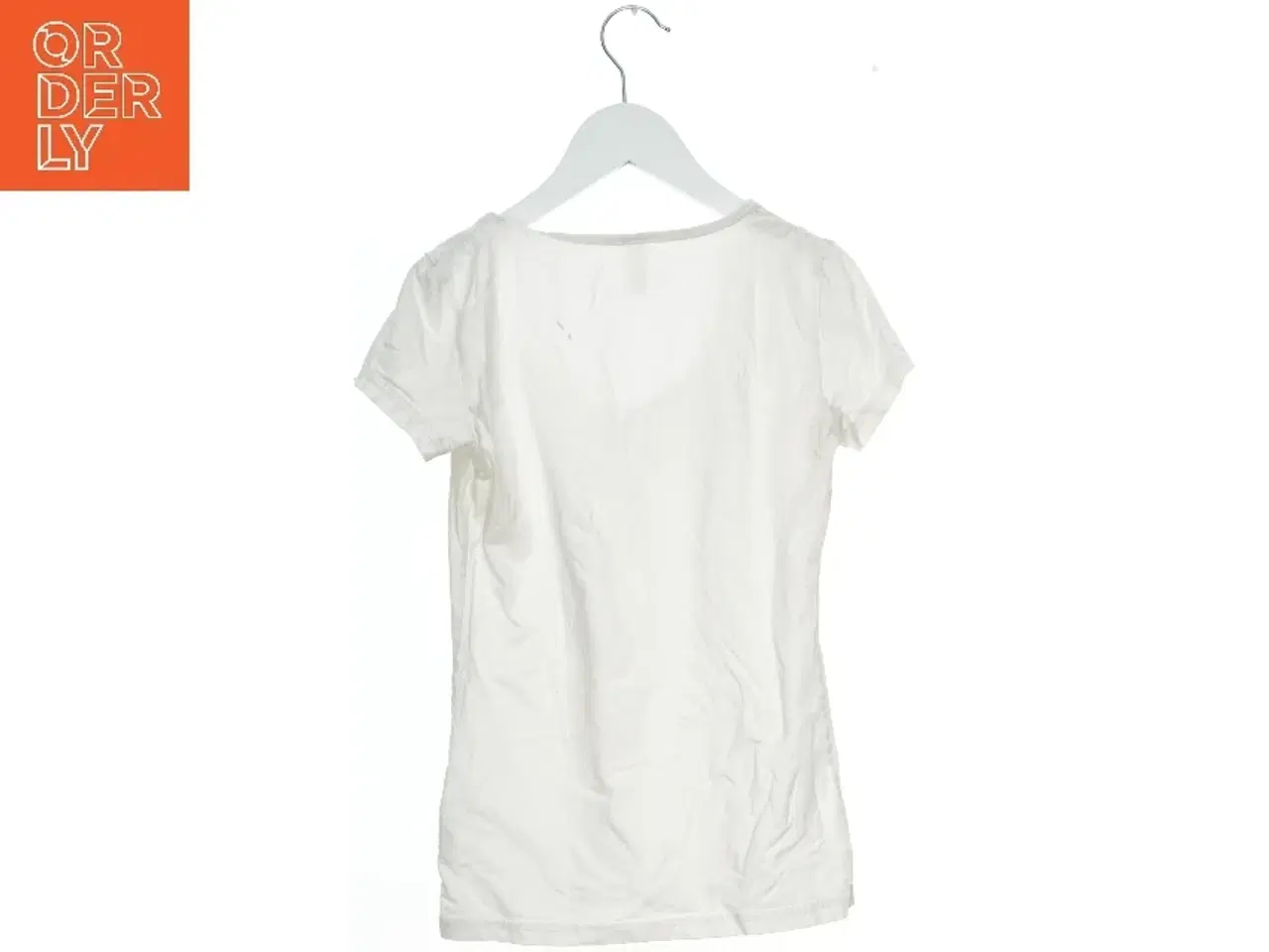 Billede 2 - Hvid T-shirt med V-udskæring fra Vero moda (str. XS)