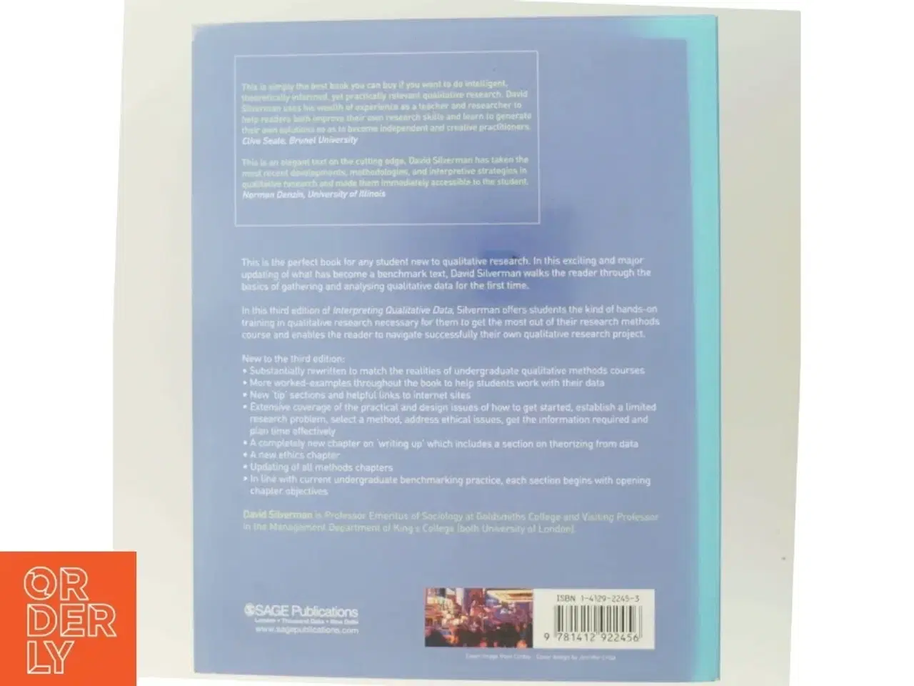 Billede 3 - Interpreting qualitative data : methods for analyzing talk, text and interaction af David Silverman (Bog)