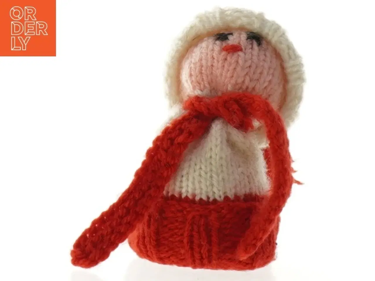 Billede 2 - Håndstrikket nisse (str. 11 x 5 cm)
