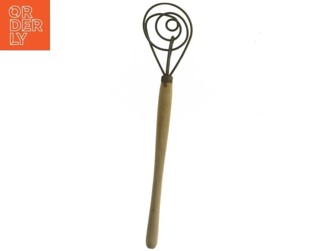 Billede 1 - Bålsteds piskeris med langt træskaft (str. 35,5 cm)