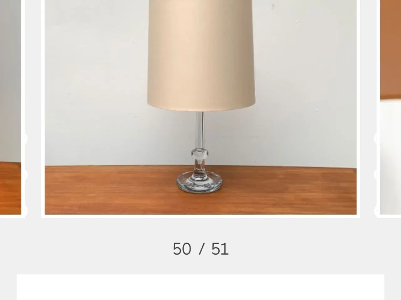 Billede 6 - Holmegaard "Palace" krystal glas lampe
