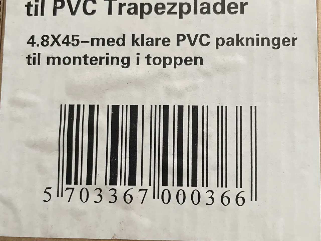 Billede 2 - Monteringsskruer til  PVC Trapezplader