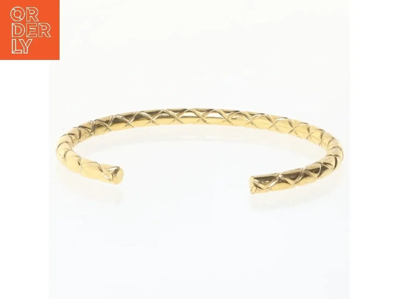 Billede 3 - Guldbelagt armbånd (str. Ø 6 cm)