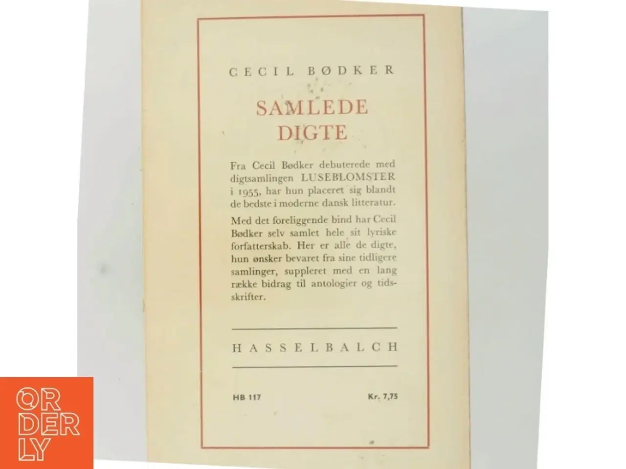 Billede 3 - Samlede Digte af Cecil Bødker (Bog)