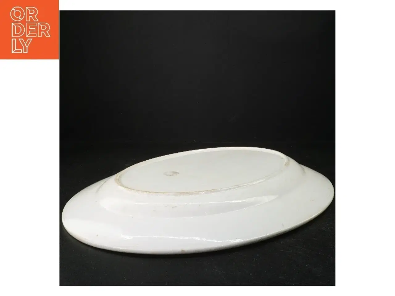 Billede 2 - Blåt og hvidt porcelænsfad (str. 45 x 36 cm)