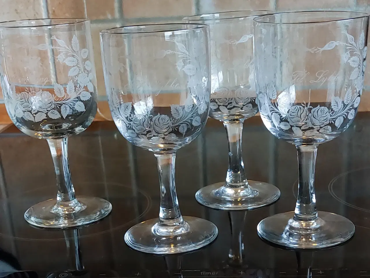 Billede 1 - ANTIKKE ERINDRINGS GLAS - TIL LYKKE  TIL ERINDRING