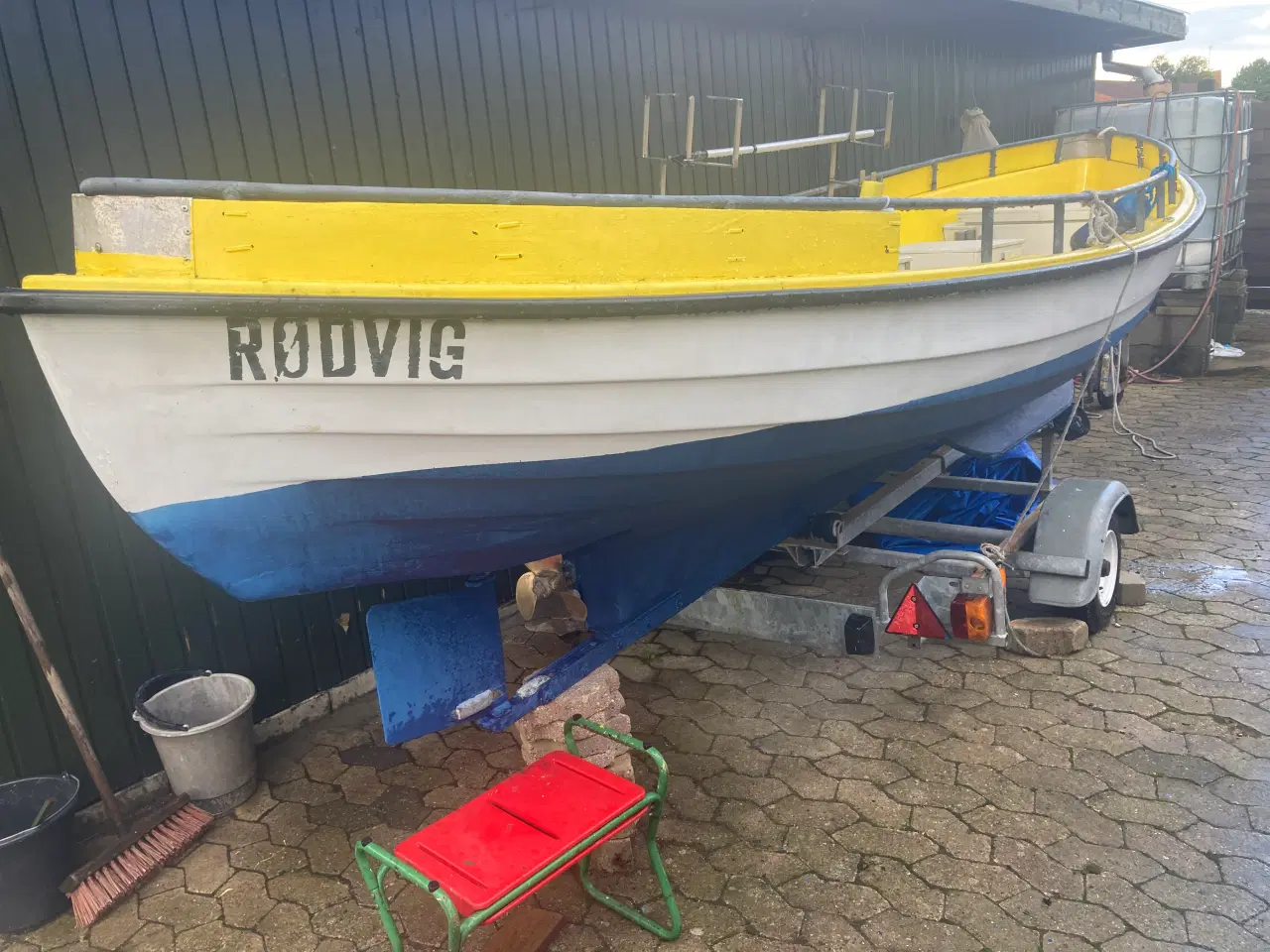 Billede 2 - Jolle 17 fod m. vire 7 motor(inkl. trailer)