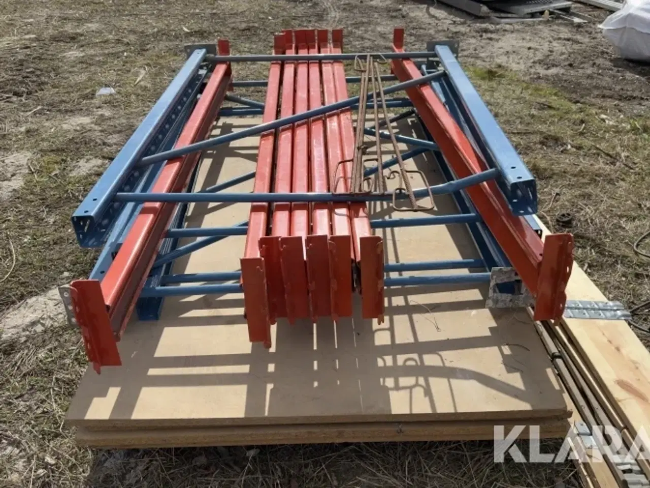 Billede 4 - Pallereol med plader 2 Fag