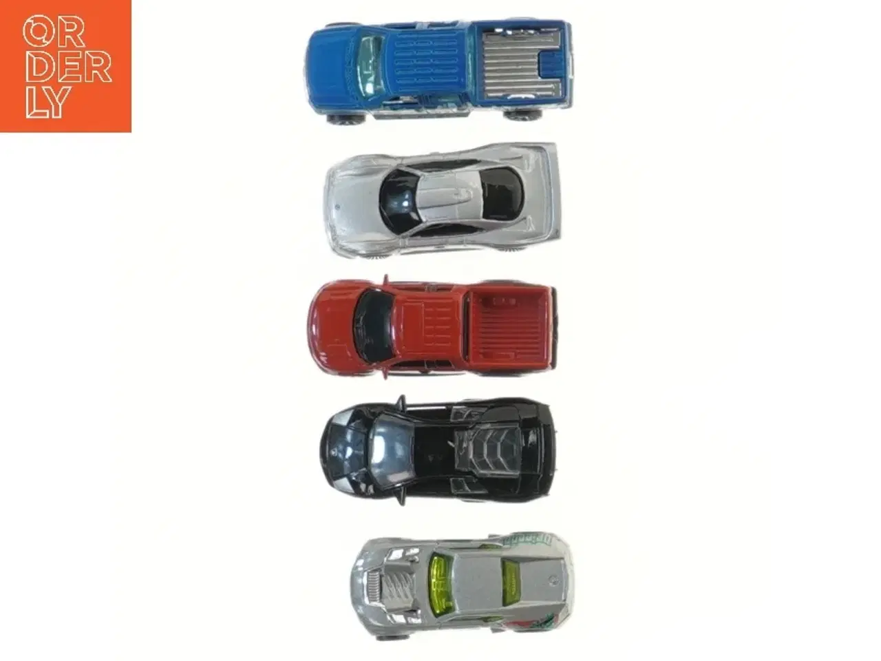 Billede 2 - Sæt med fem legetøjsbiler (str. 7,5 cm)