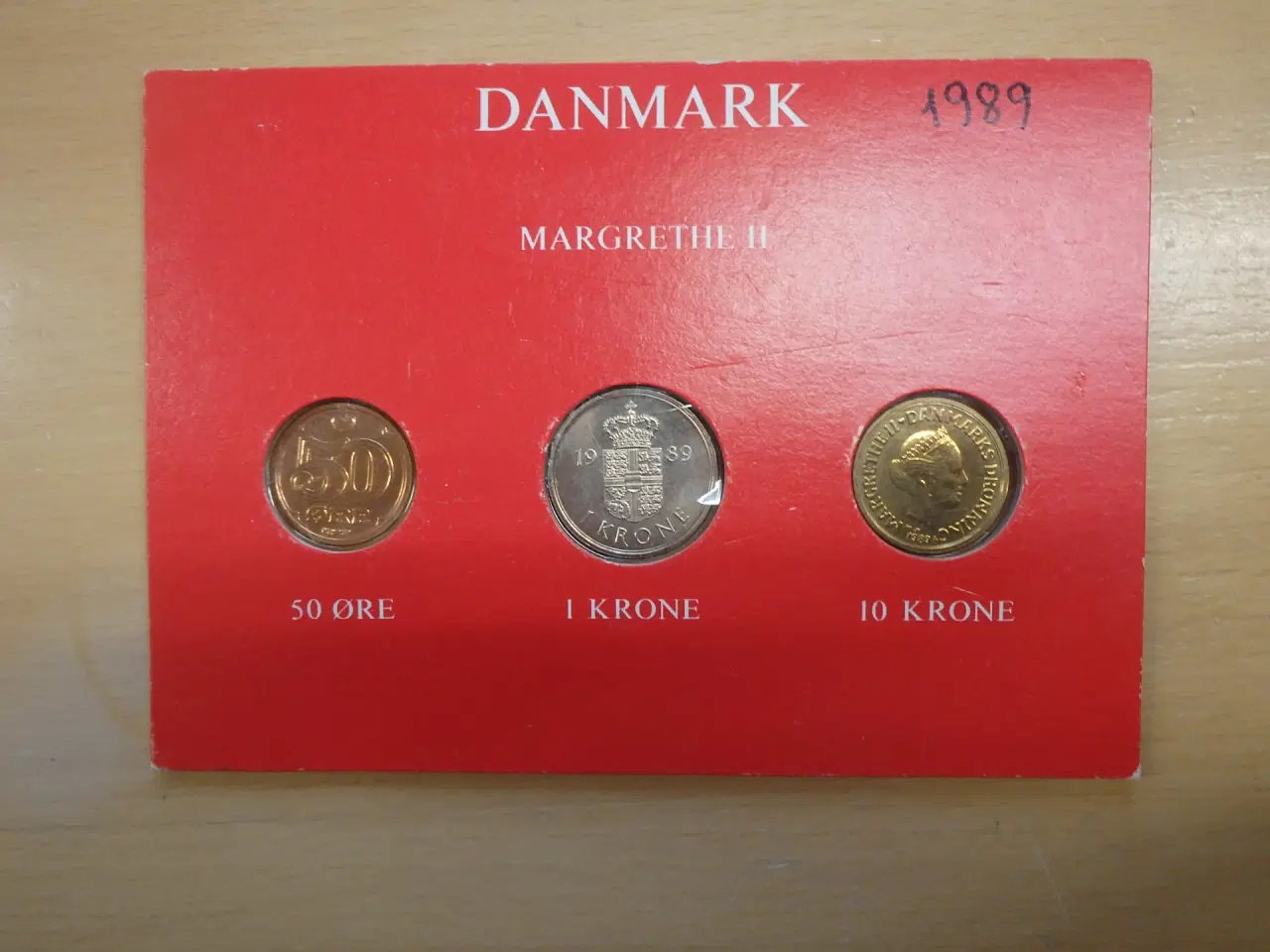 Billede 4 - 1989 Dr. Margrethe de II møntsæt fra Danmark