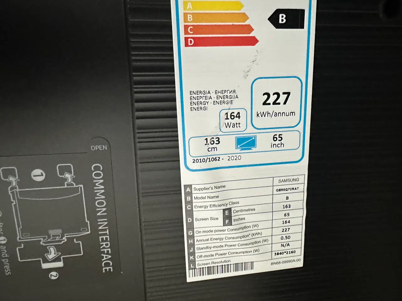 Billede 3 - Samsung 65" QLED 4K TV (QE65Q70RAT) 