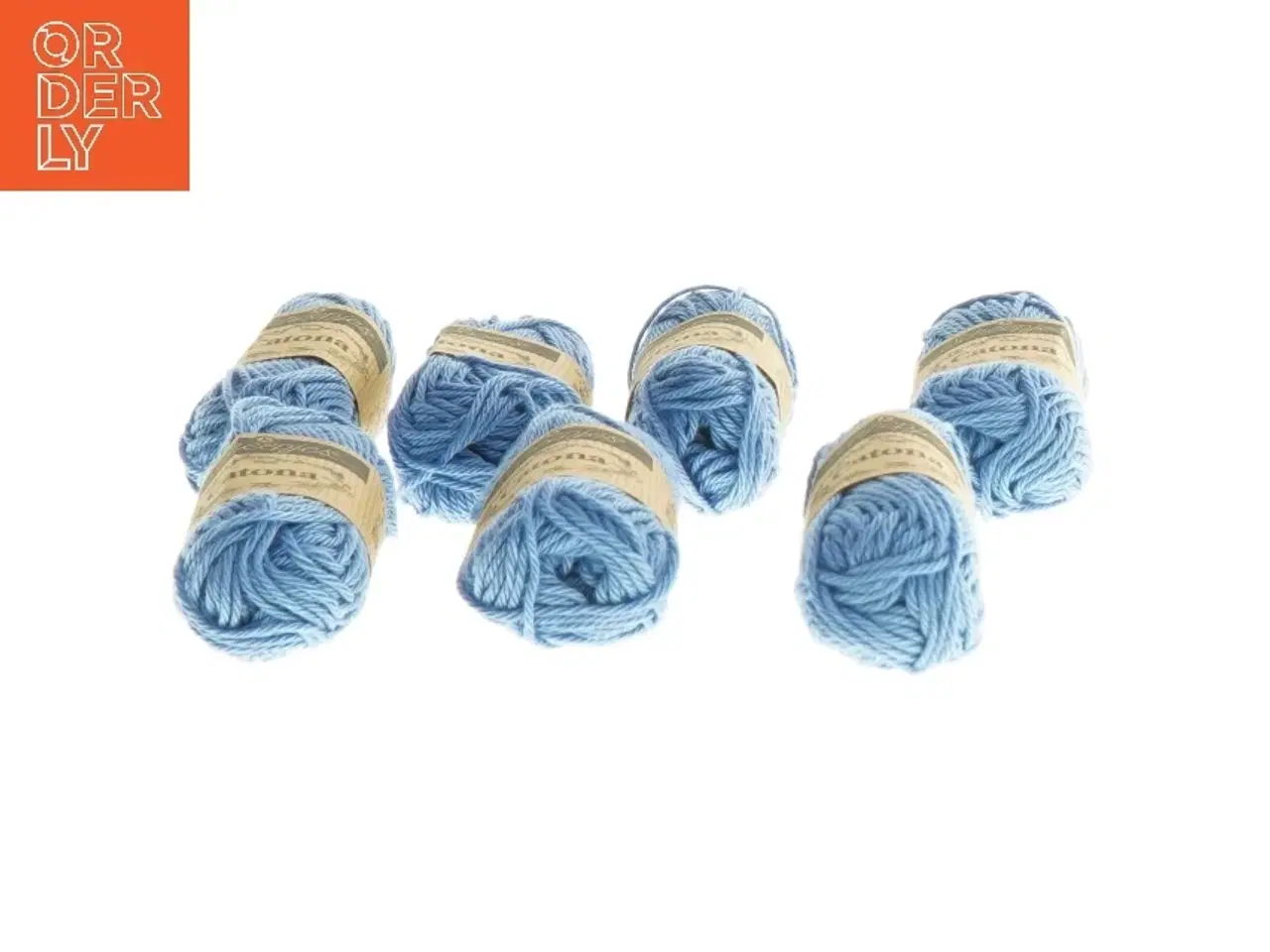 Billede 2 - Bomuldsgarn, blå, 7 stk fra Scheepjes (str. 7 stk 25 m cm)