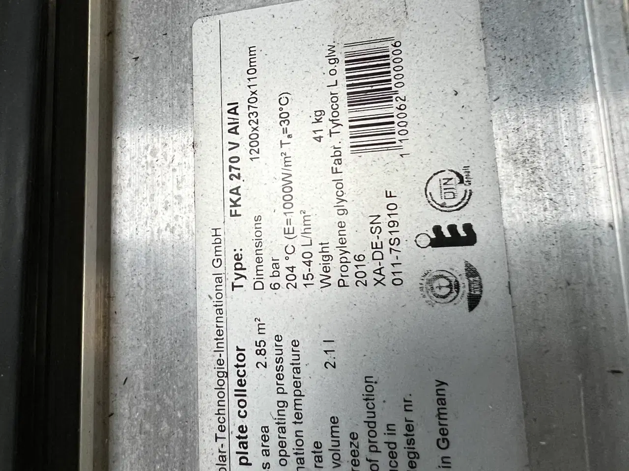 Billede 4 - Komplet STI solvarme anlæg 800L accu