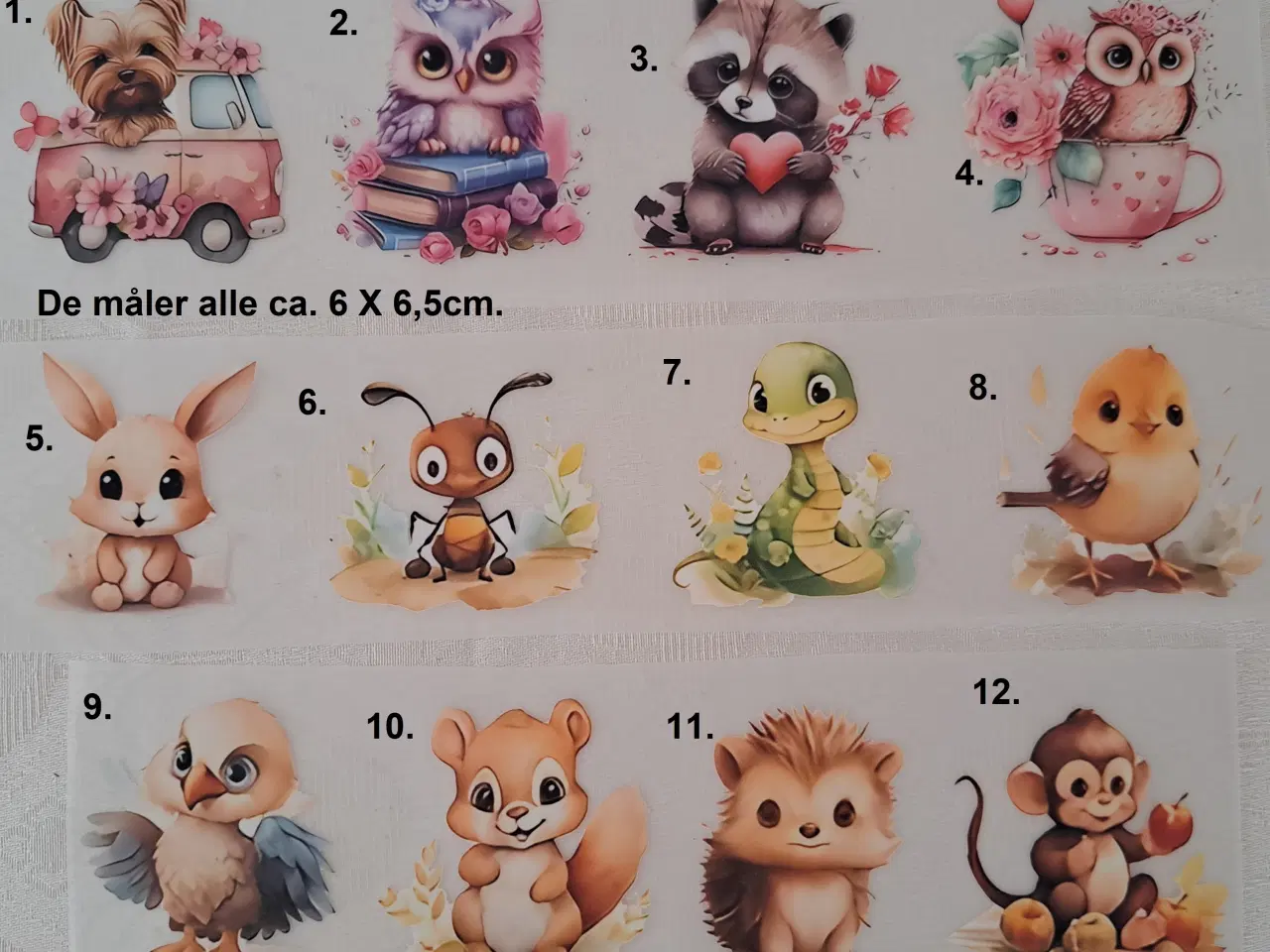 Billede 12 - Strygemærker med traktor, lasbiler m.m. og dyr. 