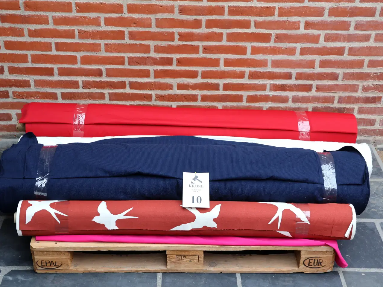 Billede 10 - 300 ruller forskelligt stof, foer sælges