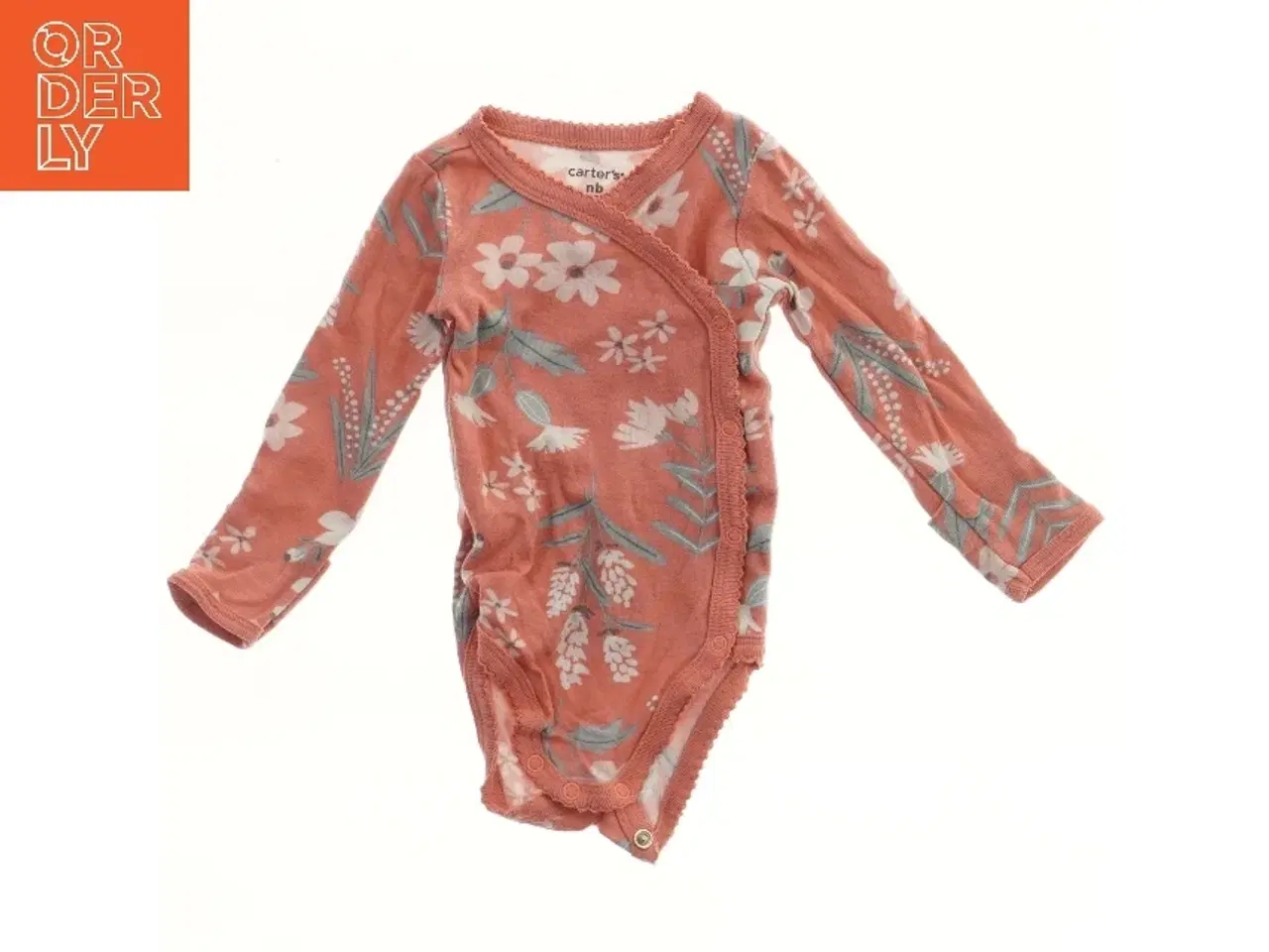 Billede 1 - Blomstret bodystocking til baby fra Carter’s (str. 56)