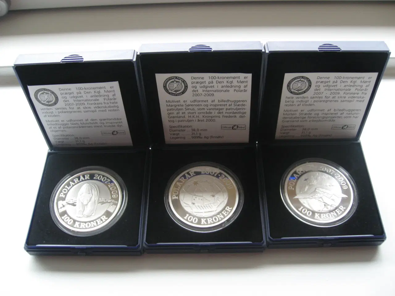 Billede 1 - Smukt komplet Polar sølv sæt 2007-2009