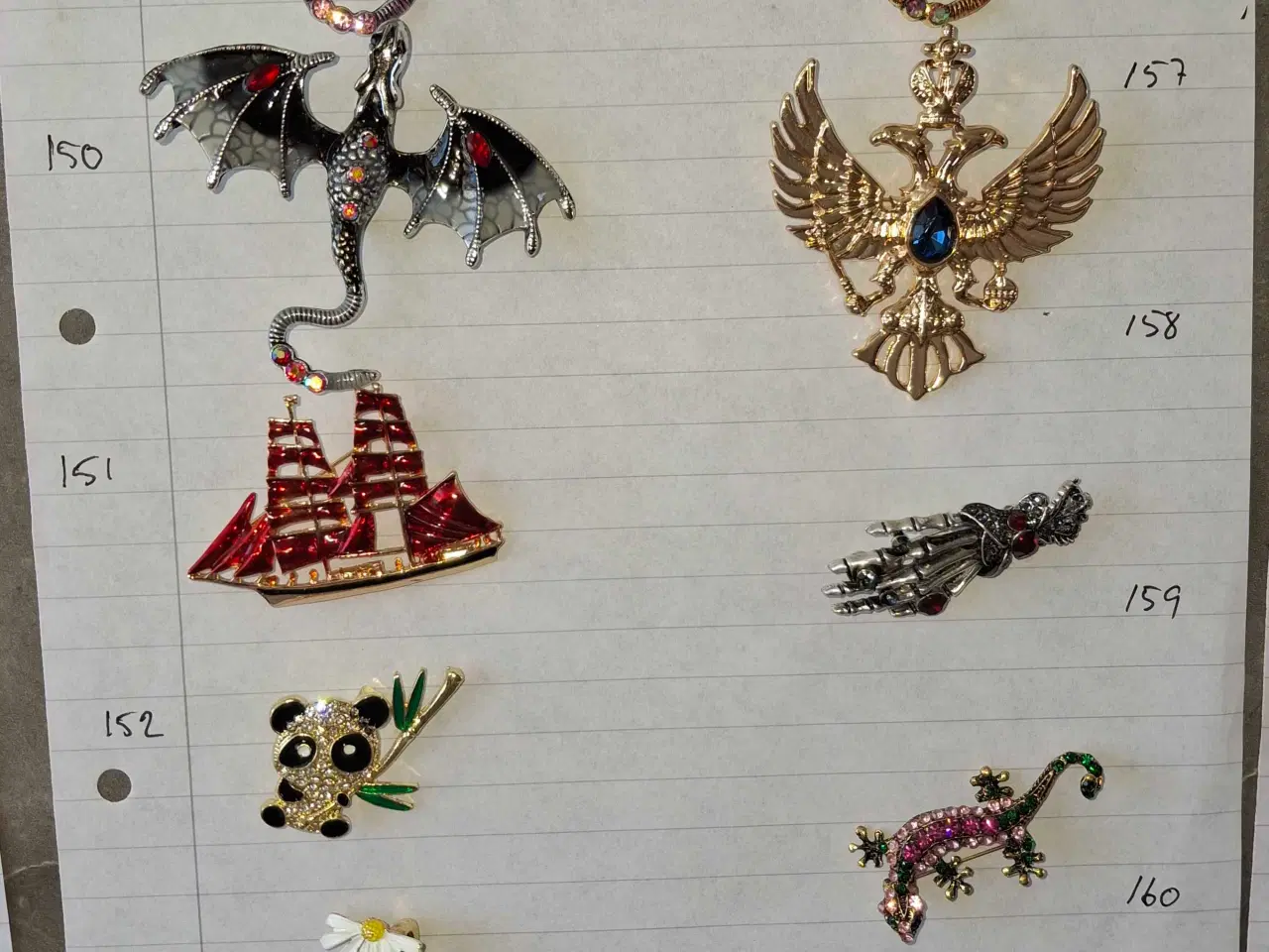 Billede 16 - Brocher med rhinsten