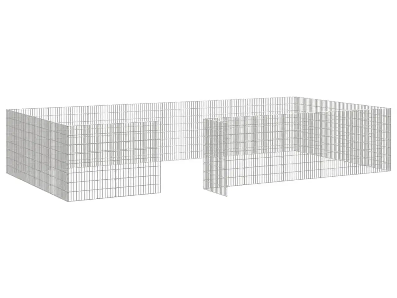 Billede 5 - Kæledyrsindhegning 54x80 cm 24 paneler galvaniseret jern