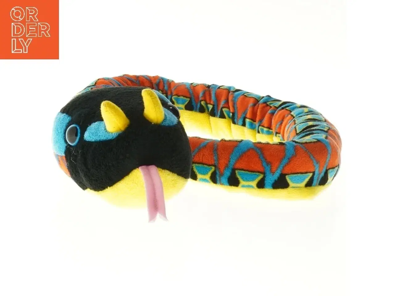 Billede 4 - Farverig plys slange (str. 124 cm)