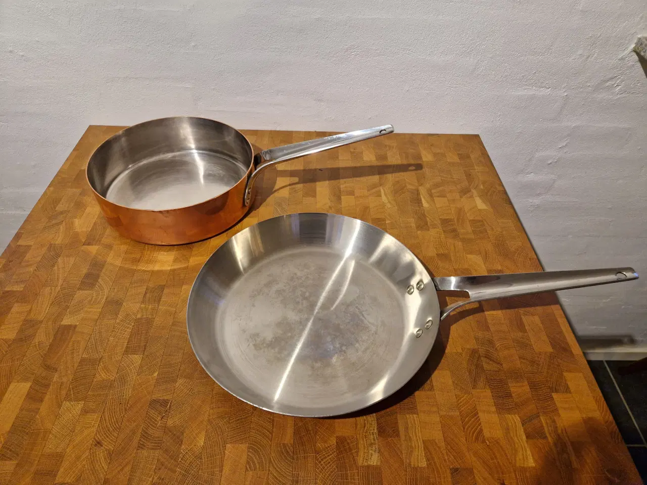 Billede 2 - 2 store Georg Jensen pander i kobber