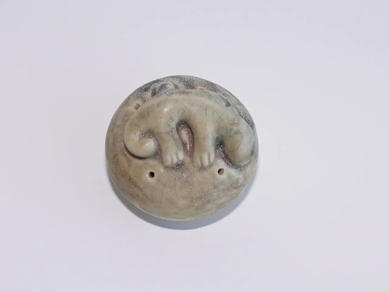 Billede 4 - Firben på sten - figur i keramik