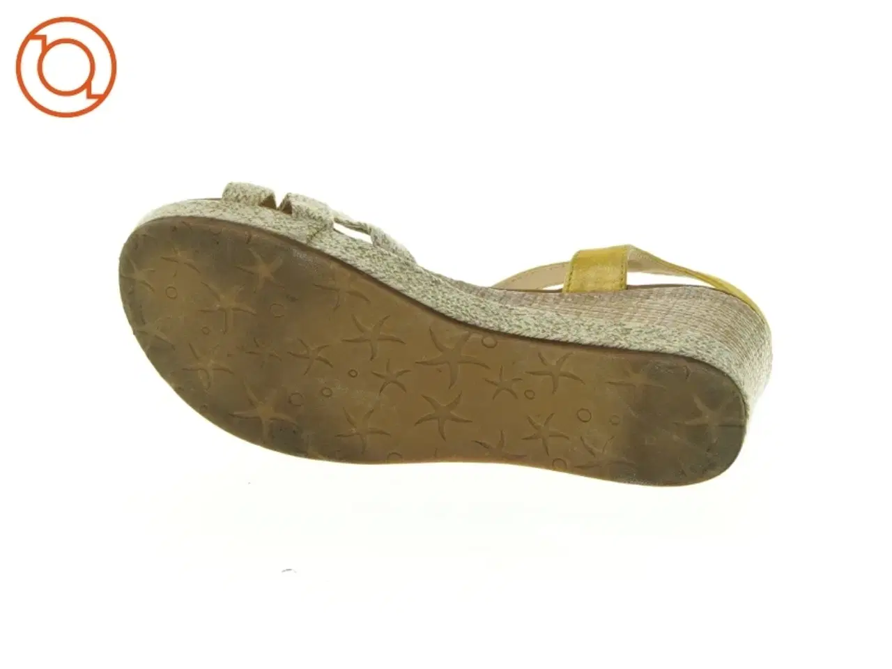 Billede 3 - Gule kilehæl sandaler (str. 34)