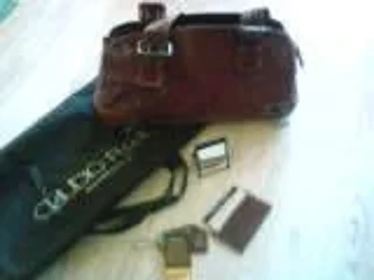Billede 1 - Rødt vintagelæder håndtaske