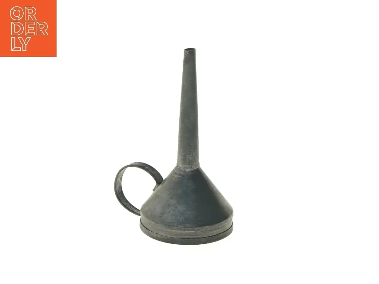 Billede 4 - Antik metal tragt med hank (str. 16 cm)