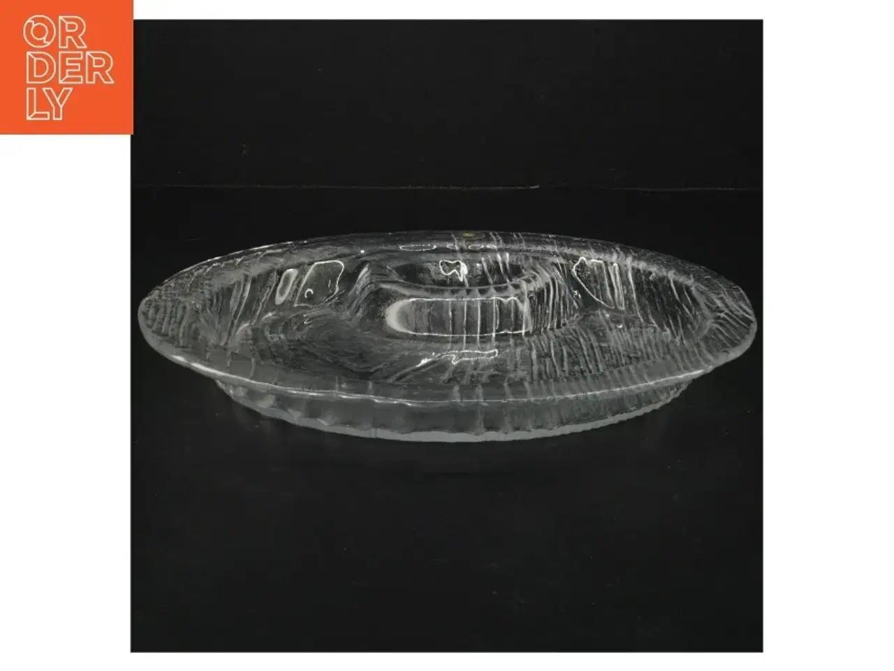 Billede 4 - Glasfad, Ø 24 cm fra svenske Royal Krona (str. Ø. 24 cm) 6 stk