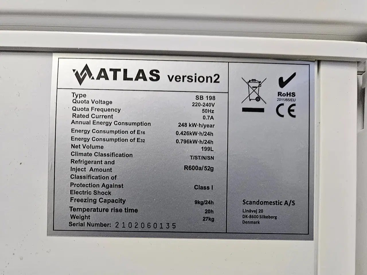 Billede 1 - Atlas fryser