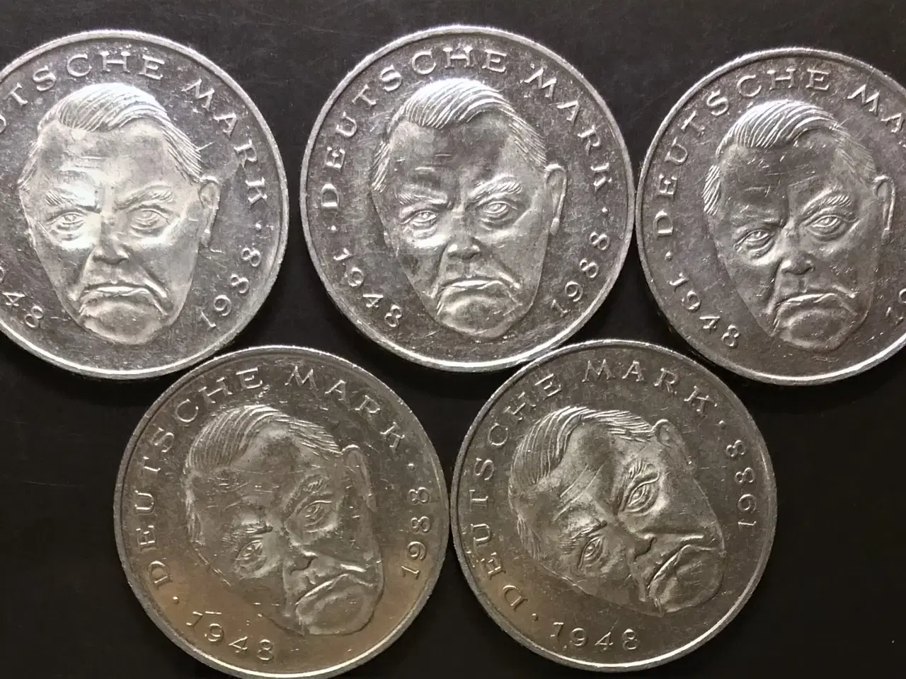 Billede 3 - Tyskland BEDRE ÅR! 2 MARK 1995A LUDWIG ERHARD