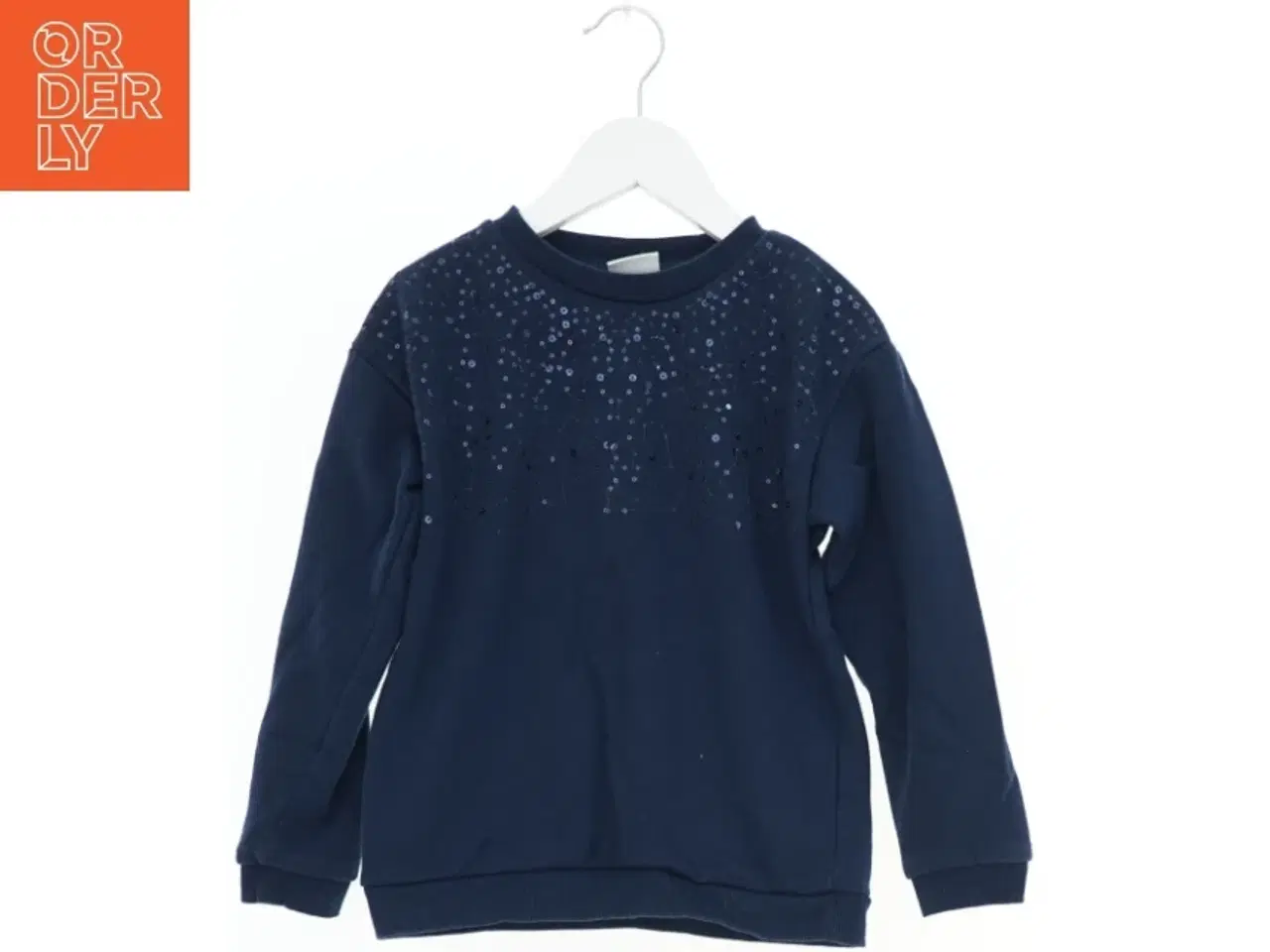 Billede 1 - Friends børne sweatshirt str. 122 med pailletter (blå)