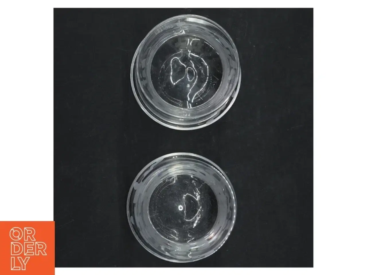 Billede 3 - Gennemsigtige glasvaser med snefnugmønster (str. 7,5 cm, ø 6,5 cm)