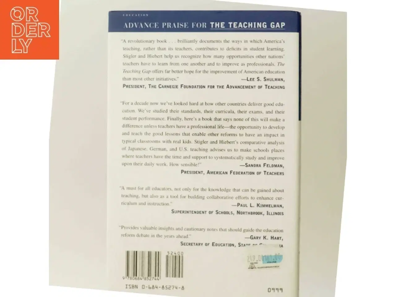 Billede 3 - &#39;The Teaching Gap - Best Ideas from the World&#39;s Teachers for Improving Education in the Classroom, by James W. Stigler, James Hiebert&#39; (bo