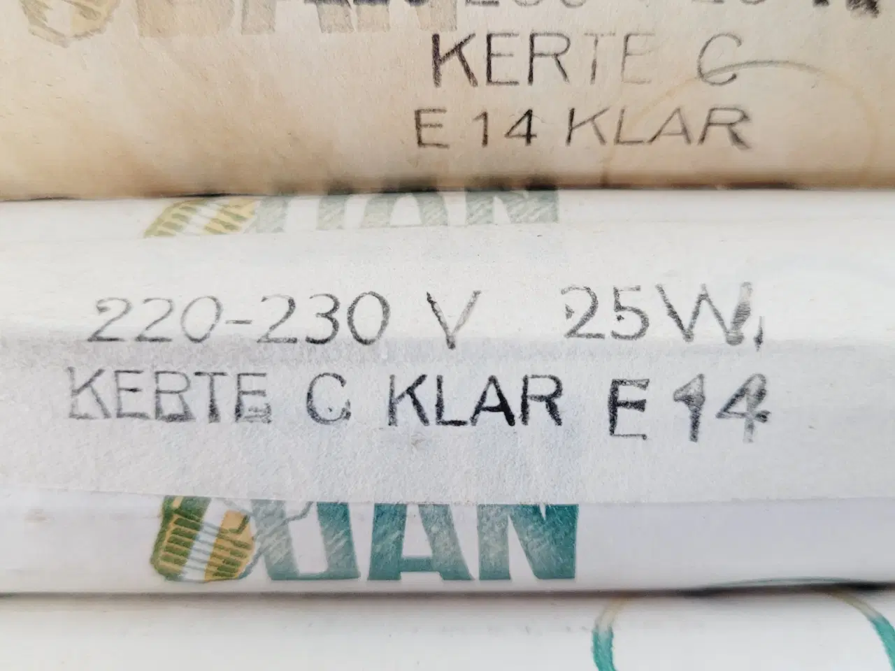 Billede 4 - ⭐️: 10 stk. NOS Vintage Kertepærer – E14 / 25W