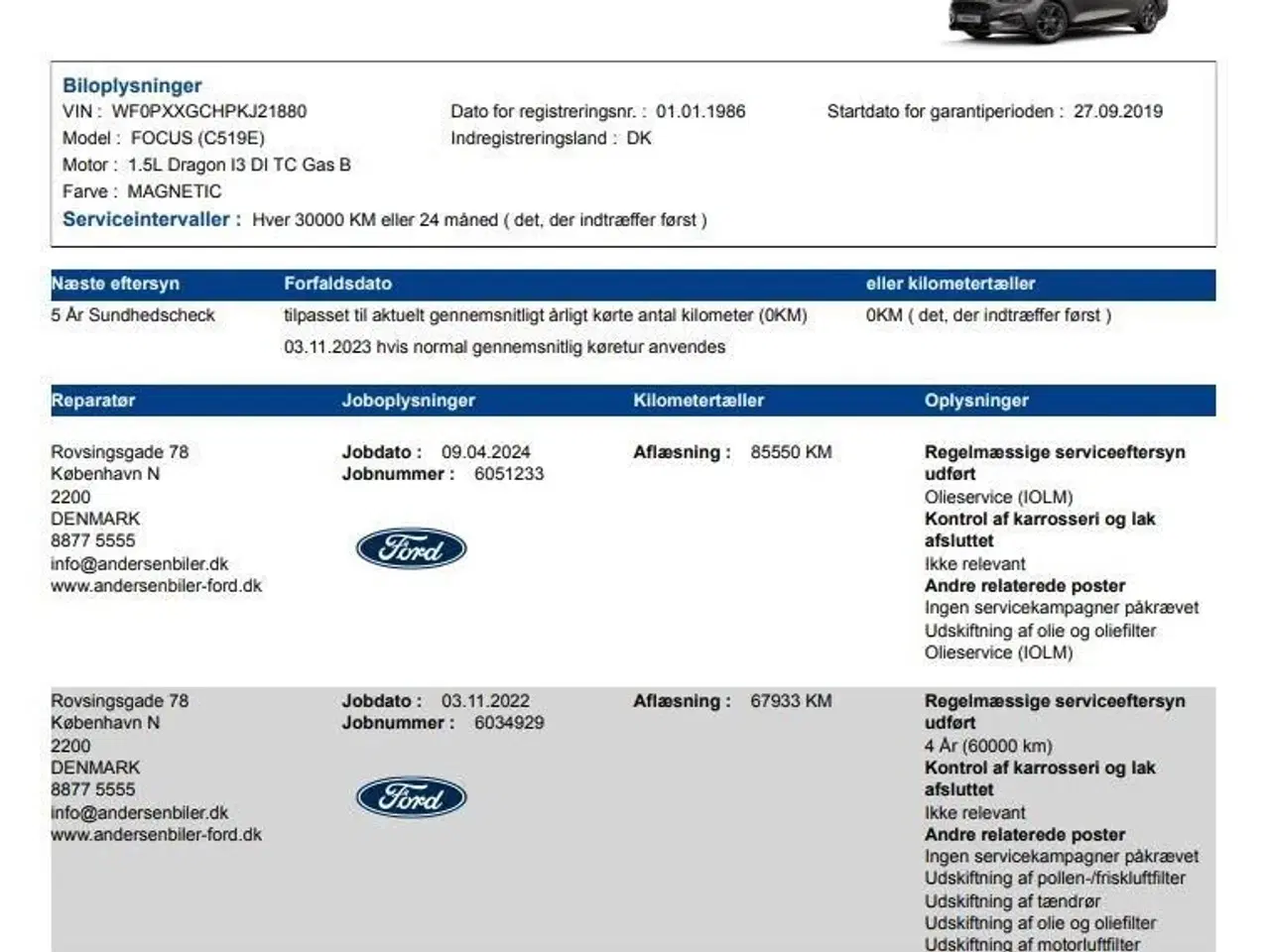 Billede 16 - Ford Focus 1,5 EcoBoost ST-Line 182HK Stc 8g Aut.