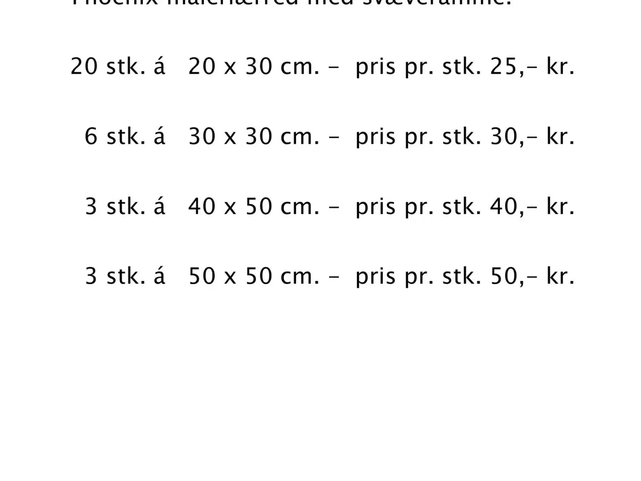 Billede 1 - Malerlærreder med svæverammer